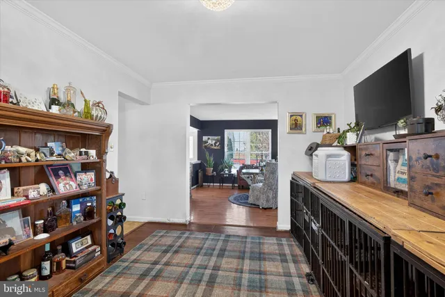 a view of a workspace with furniture and toys
