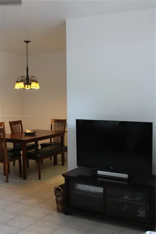 a view of dining room with furniture