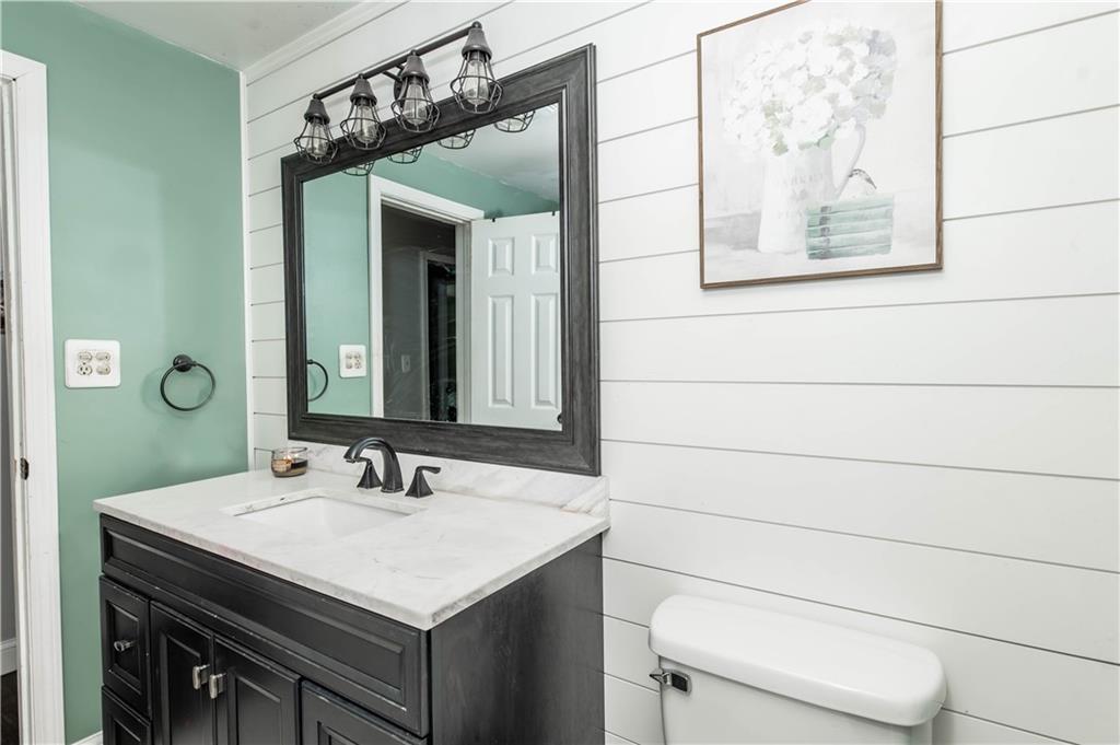 184 Mountain View Road Penn Run, PA 15765 - Photo 17 of 31 a bathroom with a sink and a mirror