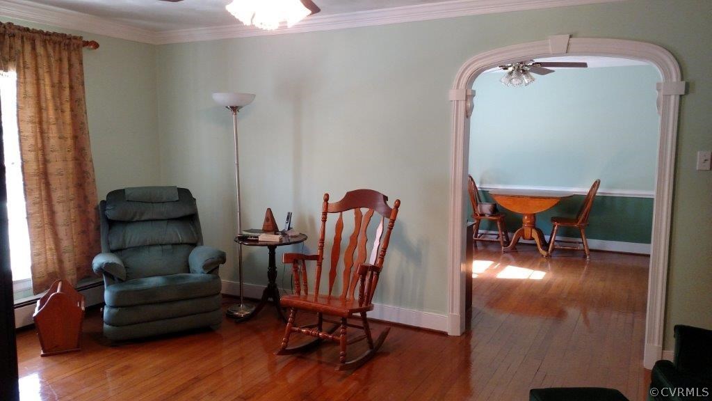 View from Living Room to Dining Room