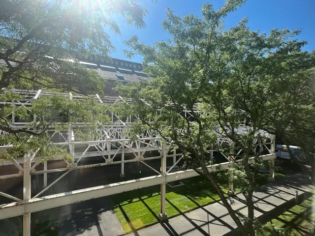 a view of a balcony with an outdoor space