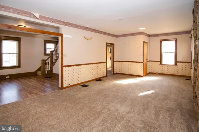 a view of an empty room