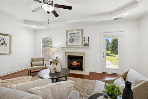 a bed room with a bed and a couch