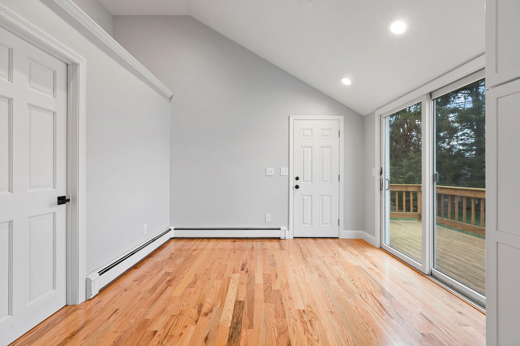 276 Scargo Hill Road South Dennis, MA 02660 - Photo 30 of 53 a view of empty room with wooden floor and fan