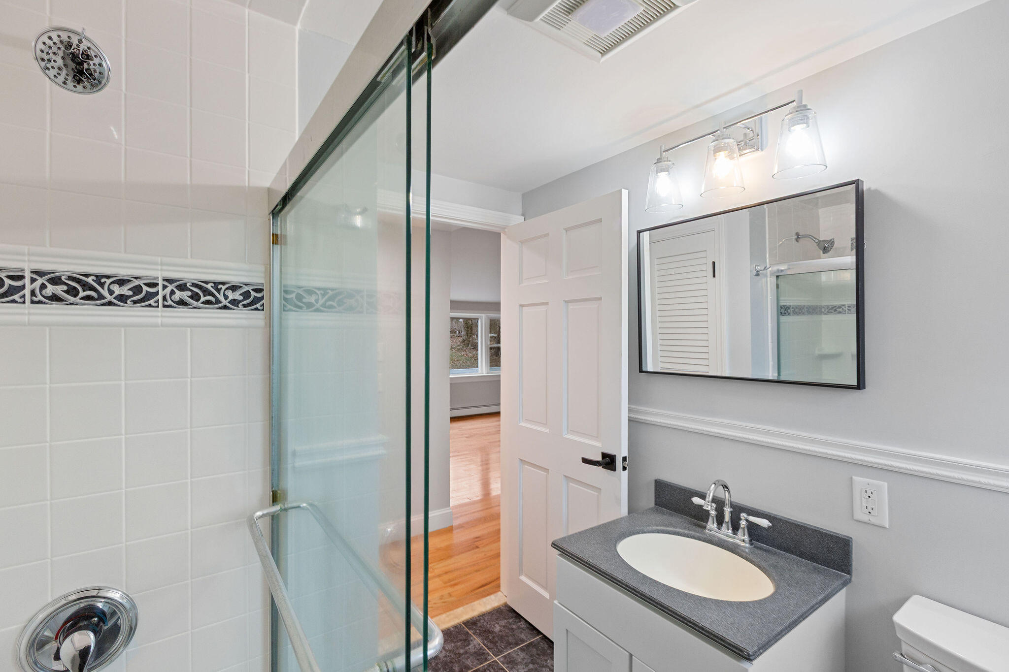 276 Scargo Hill Road South Dennis, MA 02660 - Photo 38 of 53 a bathroom with a sink double vanity and a mirror