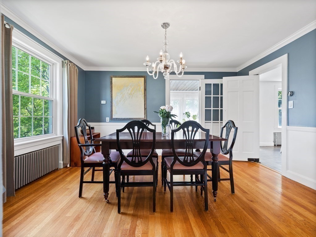 4 Malcolm Road Boston, MA 02130 - Photo 7 of 34 a view of a dining room with furniture window and wooden floor