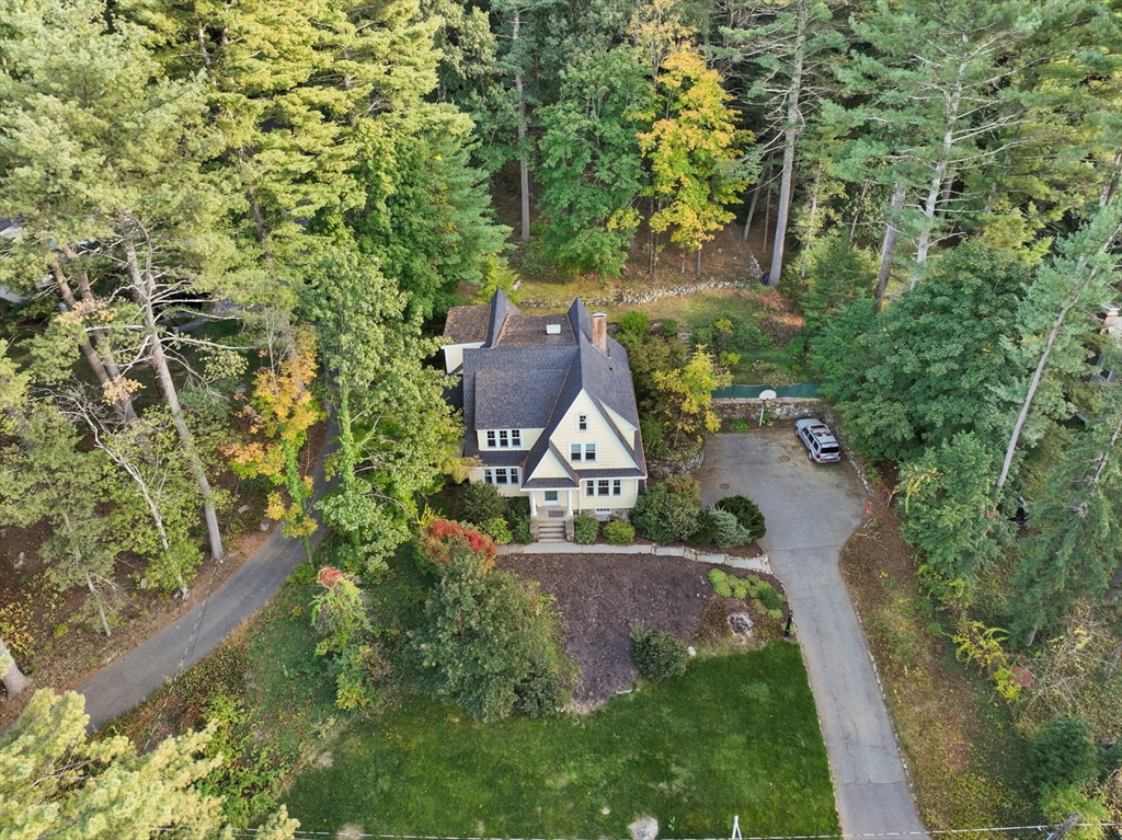 61 Silver Hill Road Weston, MA 02493 - Photo 33 of 39 an aerial view of a house with a yard