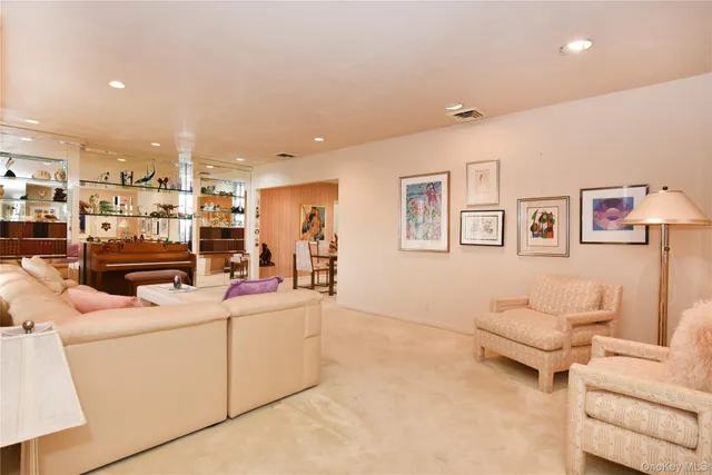 a view of a living room and a couch