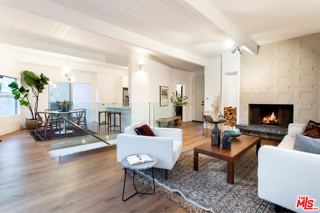 8321 Grand View Drive Los Angeles, CA 90046 - Photo 5 of 28 a living room with furniture and a fireplace