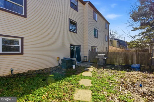a backyard of a house