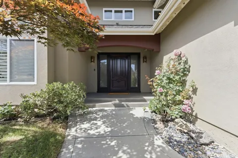 a front view of a house