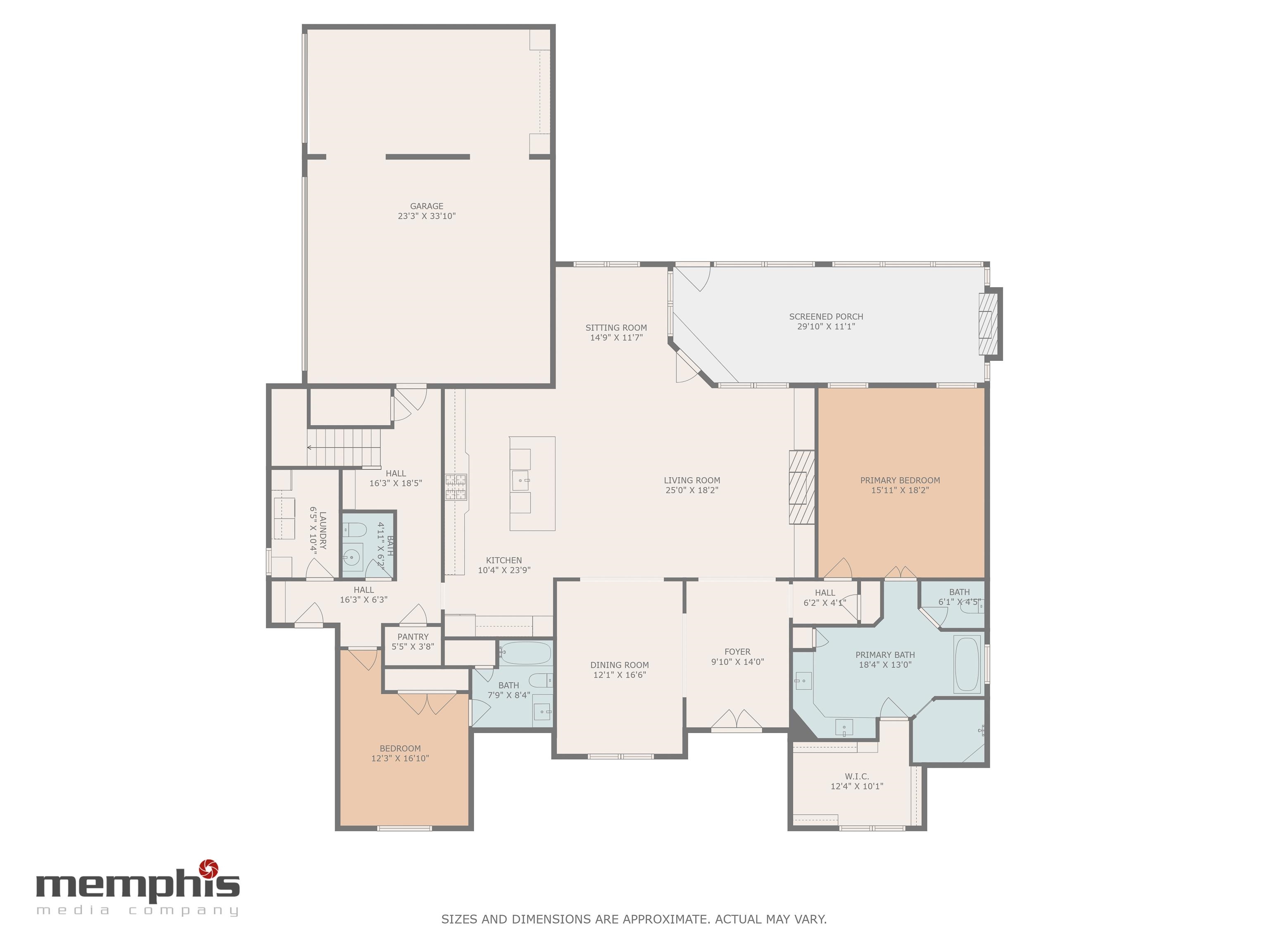 47 Addiegreen Cove Collierville, TN 38017 - Photo 34 of 34 a picture of a floor plan