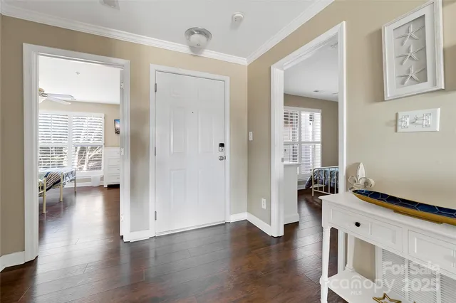 a view of a livingroom with a flat screen tv