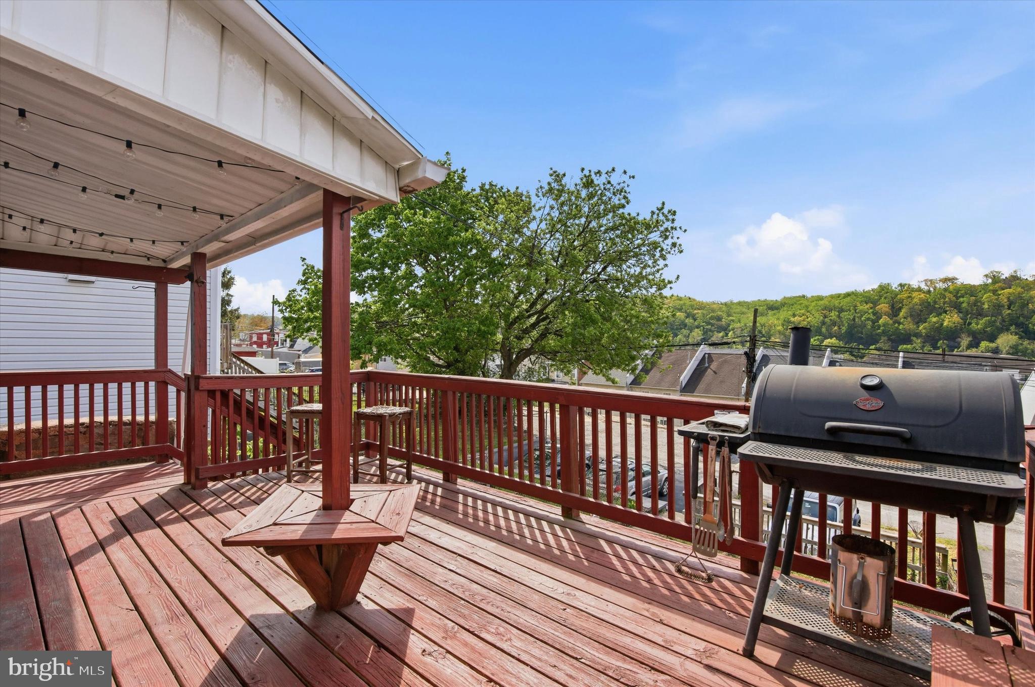 343 Spring Mill Avenue Conshohocken, PA 19428 - Photo 21 of 24 a view of balcony with wooden floor and outdoor seating