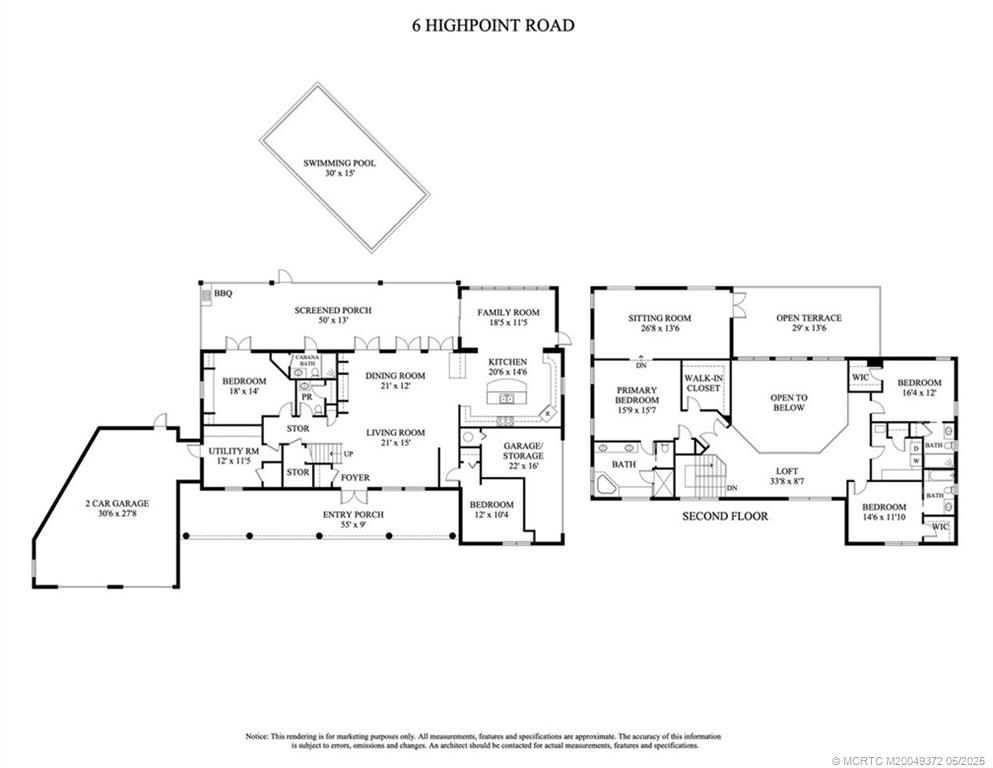 6 West High Point Road Stuart, FL 34996 - Photo 54 of 54 a picture of floor plan