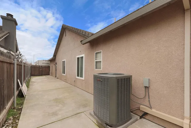 a backyard of a house