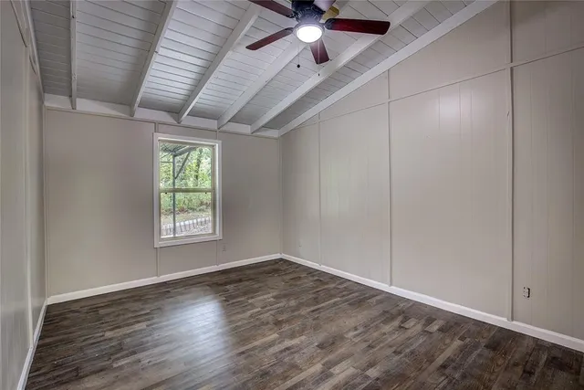 wooden floor in an empty room