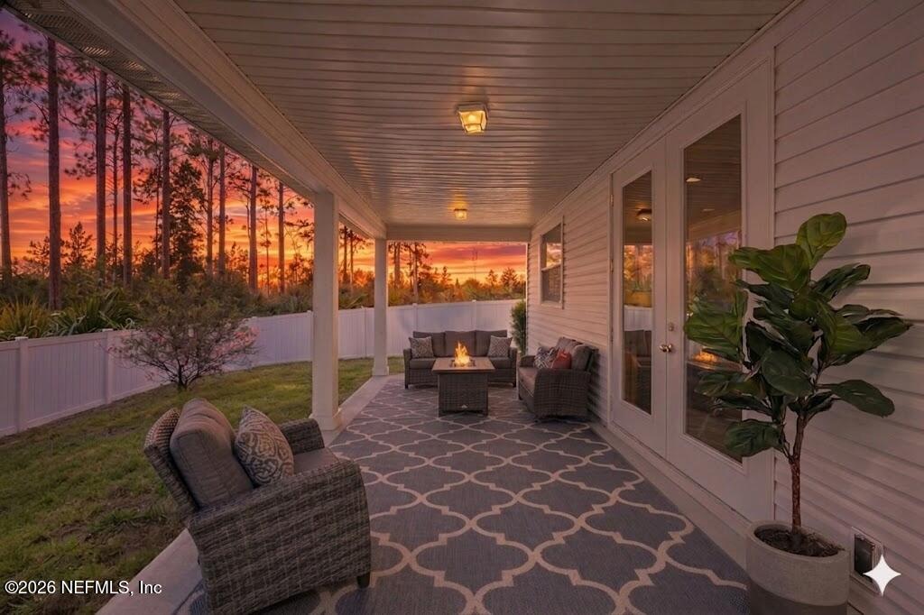 1090 Wetland Ridge Circle Middleburg, FL 32068 - Photo 52 of 87 Cozy Patio Sunset View - VS