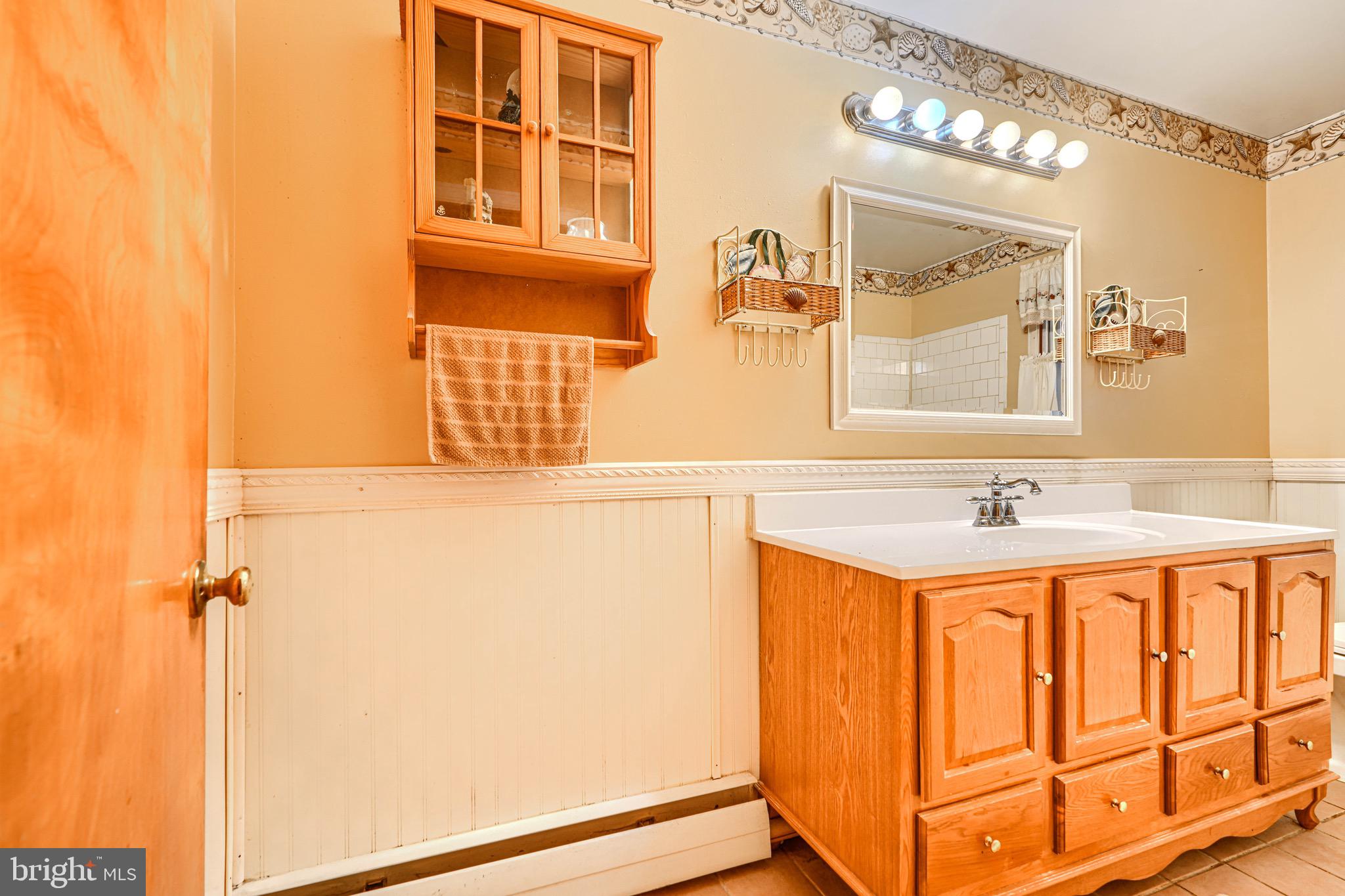3118 Lynch Road Sparrows Point, MD 21219 - Photo 38 of 46 a bathroom with a sink and a mirror