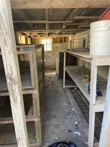 a view of storage and utility room