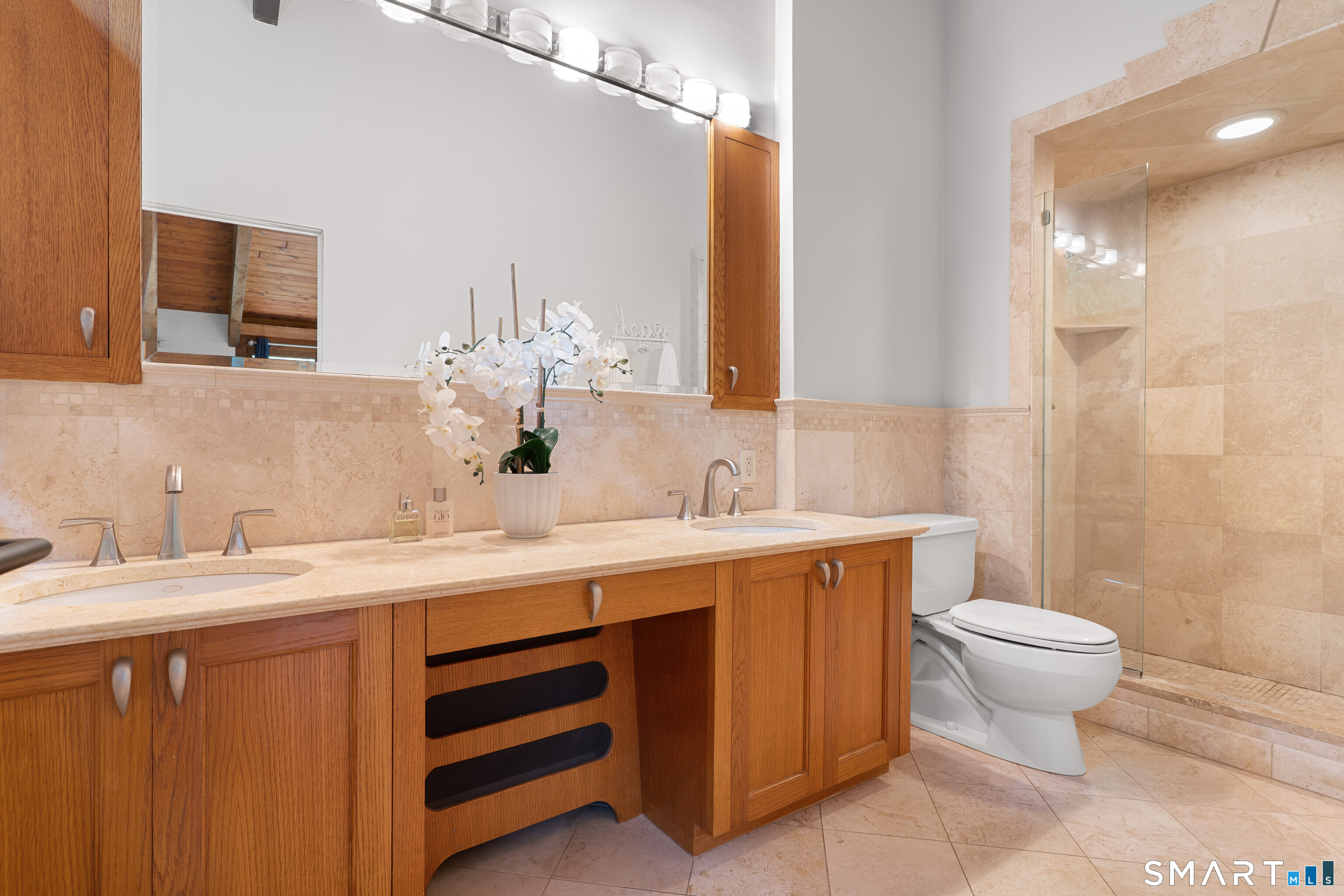132 Signal Hill Road Wilton, CT 06897 - Photo 19 of 32 Updated Primary Bath.