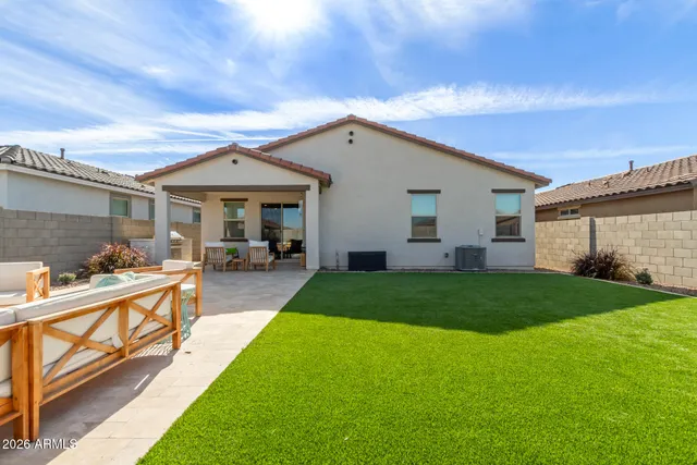 a view of an outdoor space and swimming pool