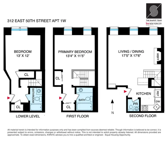 $975,000 | 312-314 East 50th Street, Unit 1W | Midtown East