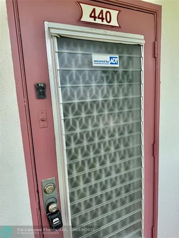 a view of a door