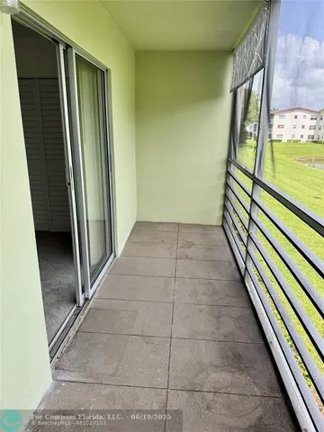 a view of a balcony