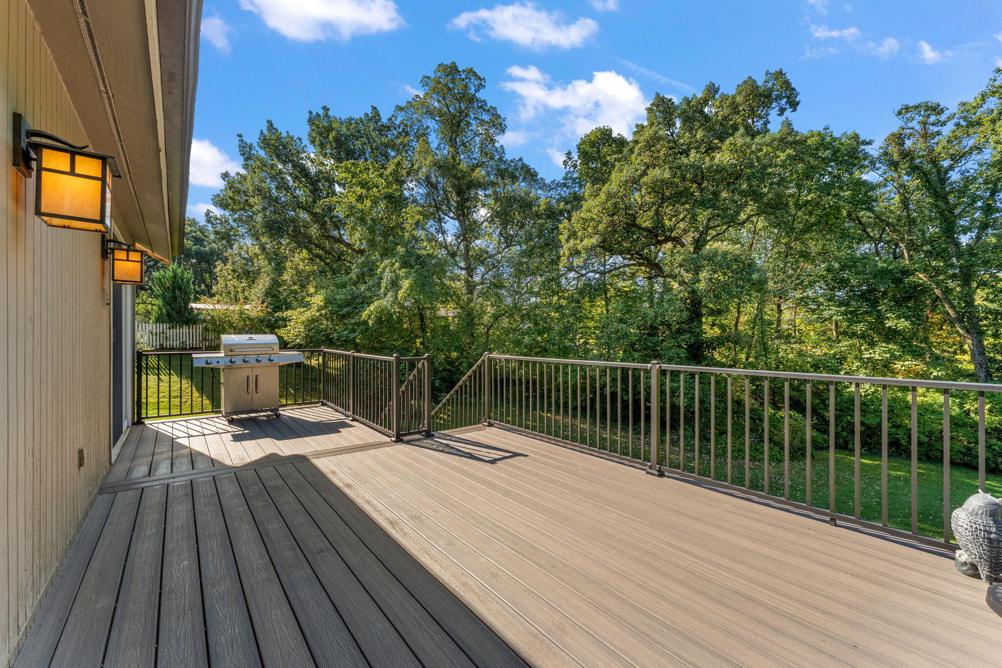 8748 Durbin Lane Crown Point, IN 46307 - Photo 19 of 47 a view of balcony with wooden floor and fence
