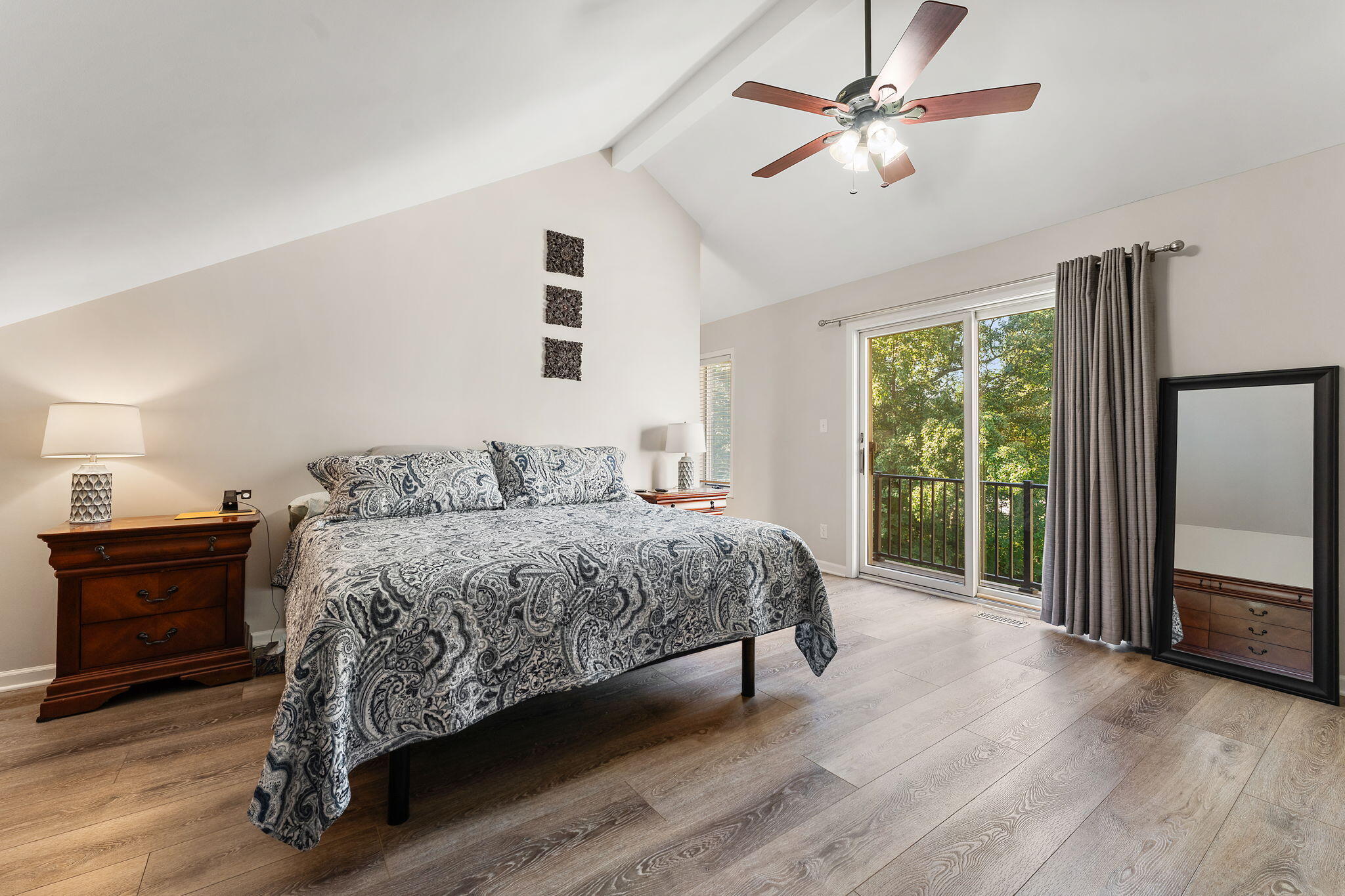 8748 Durbin Lane Crown Point, IN 46307 - Photo 24 of 47 a spacious bedroom with a bed and a television