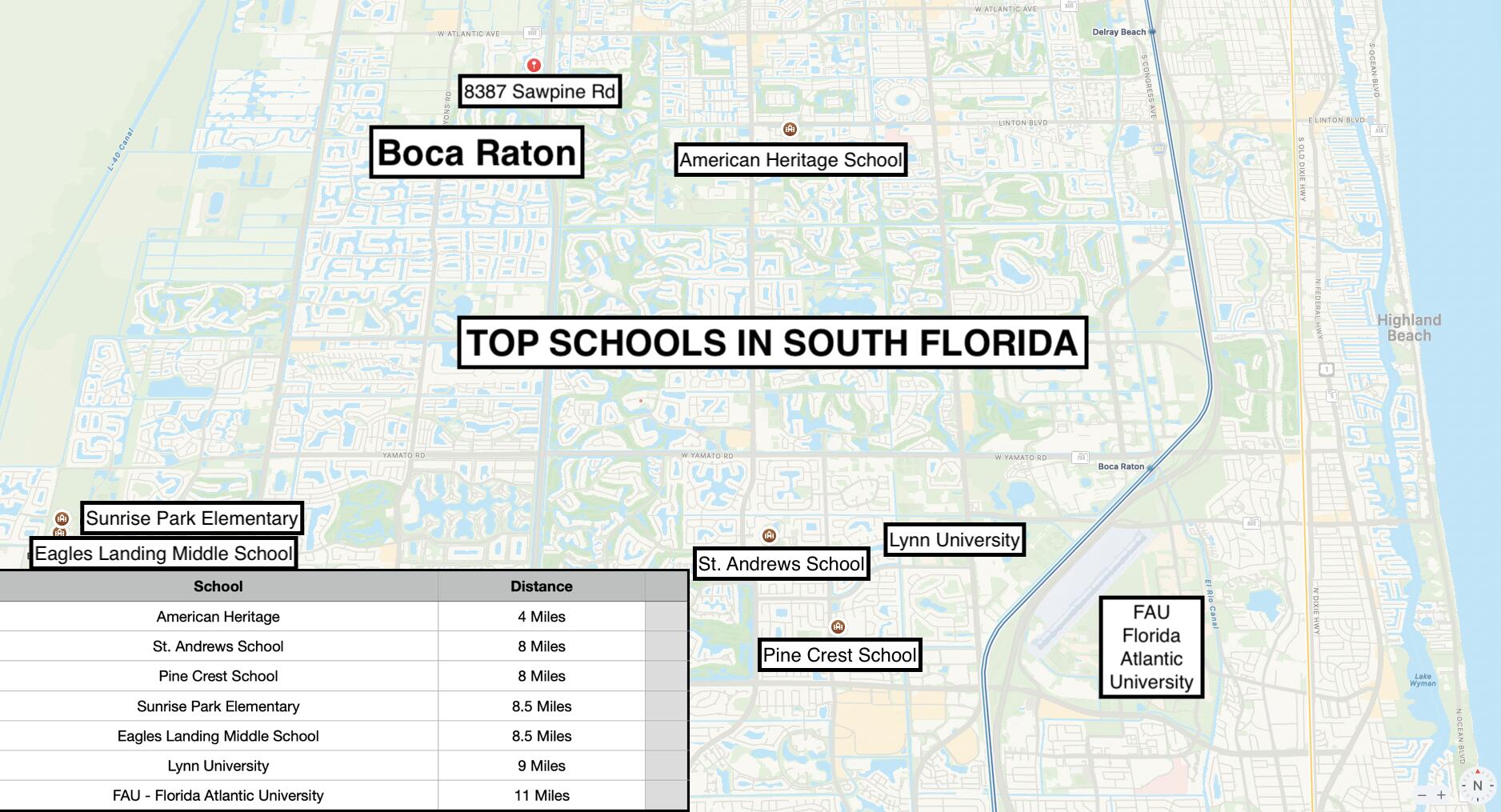 8387 Sawpine Road Delray Beach, FL 33446 - Photo 55 of 57 a close up of a street sign