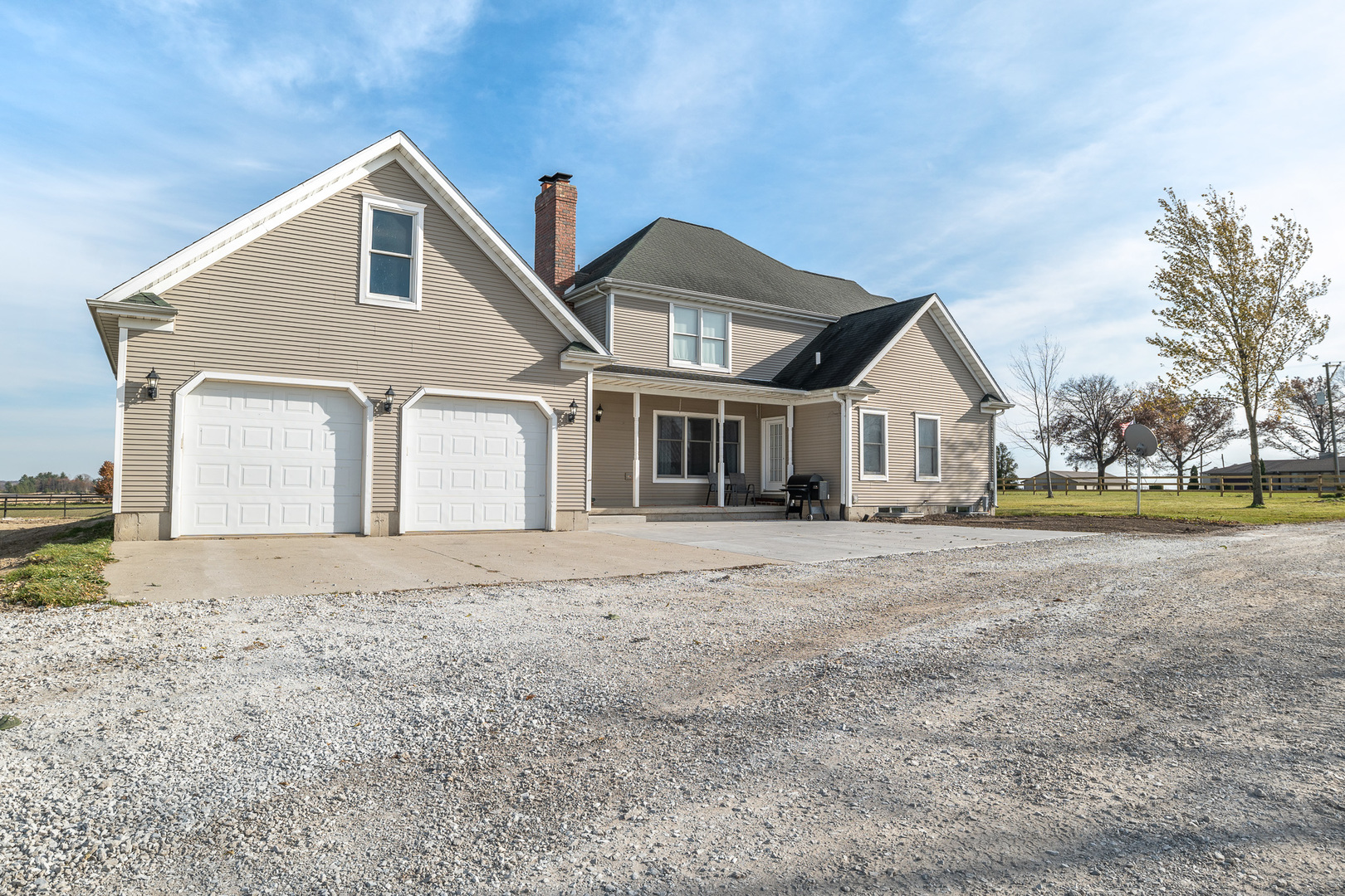 3104 East Delite Inn Road Beecher, IL 60401 - Photo 59 of 59 a front view of a house with a garden and yard