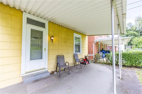 a view of living room with porch