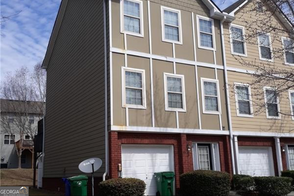 a front view of a building