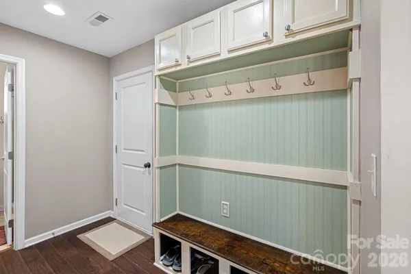 a room with storage and utility