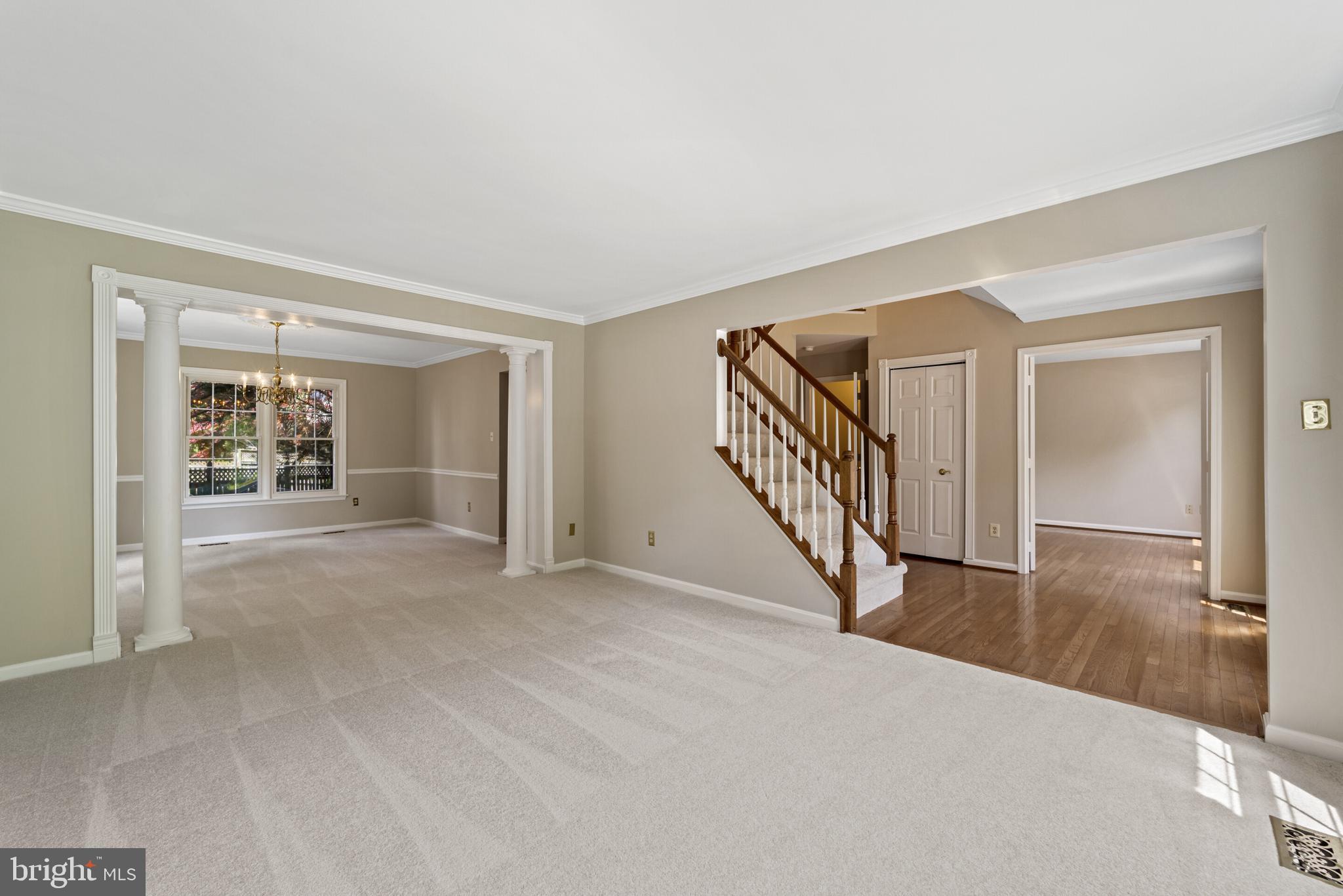 8104 Creekview Drive Springfield, VA 22153 - Photo 5 of 63 Living Room opens to Dining Room