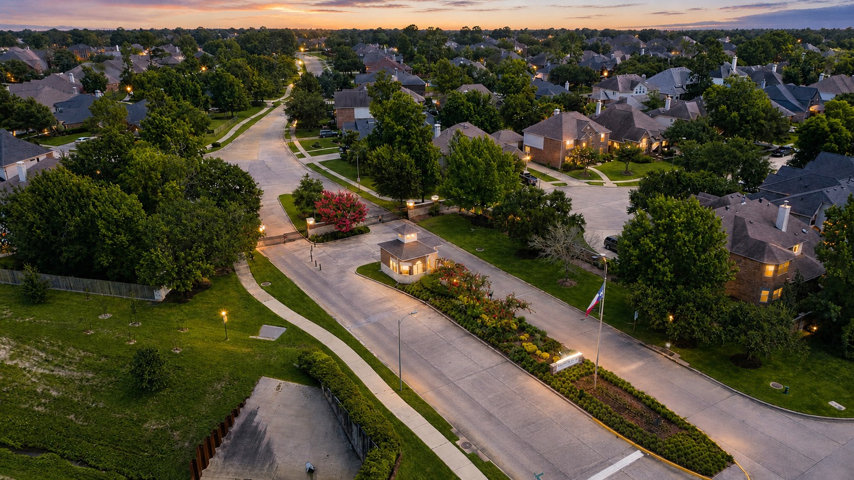 25926 Morgan Springs Spring, TX 77373 - Photo 40 of 49 Enjoy the beauty of this established gated community featuring tree-lined streets, scenic lakes, walking trails, and beautifully landscaped common areas that create a peaceful and welcoming neighborhood atmosphere. Come home late to amazing, gated community!
