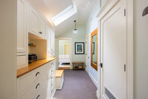 a view of a walk in closet