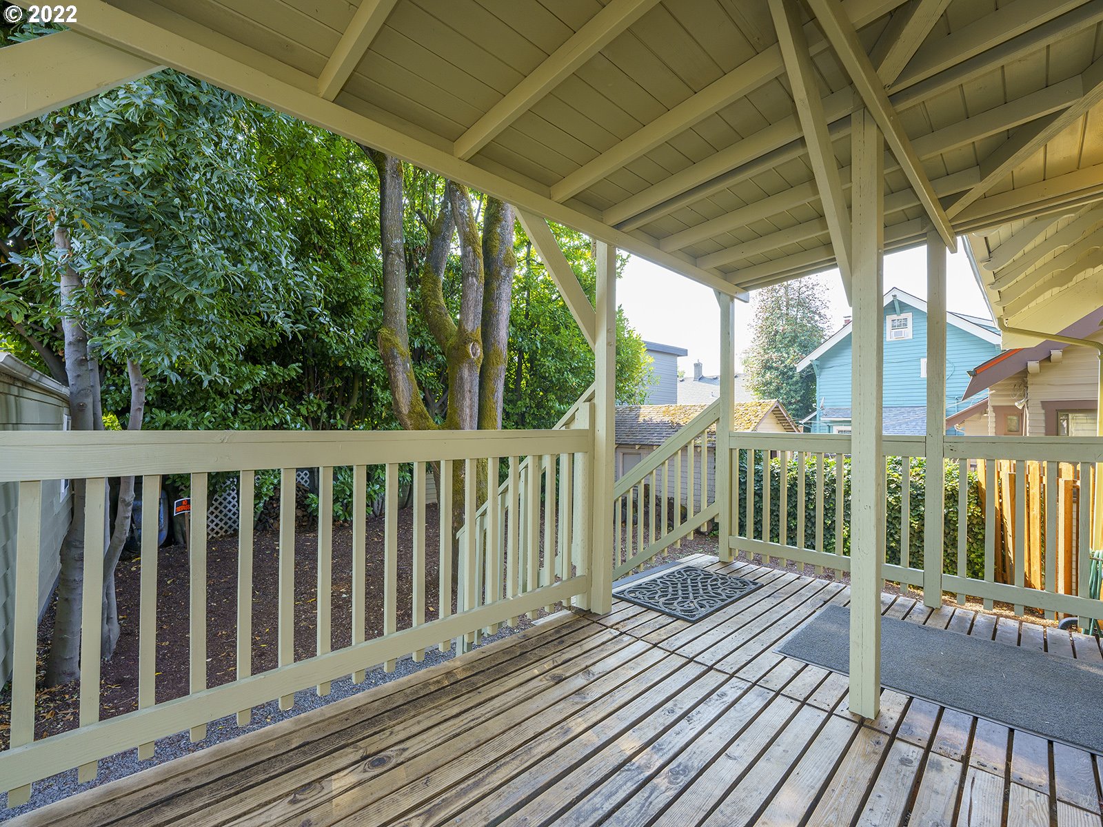2424 Southeast Caruthers Street Portland, OR 97214 - Photo 28 of 32 a view of balcony with wooden floor