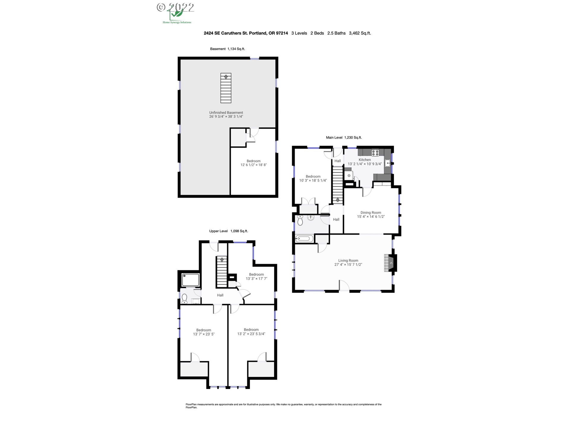 2424 Southeast Caruthers Street Portland, OR 97214 - Photo 32 of 32 a picture of floor plan