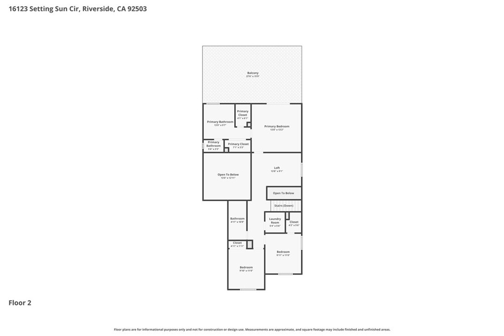16123 Setting Sun Circle Riverside, CA 92503 - Photo 67 of 67 FLOORPLAN - 2nd Floor