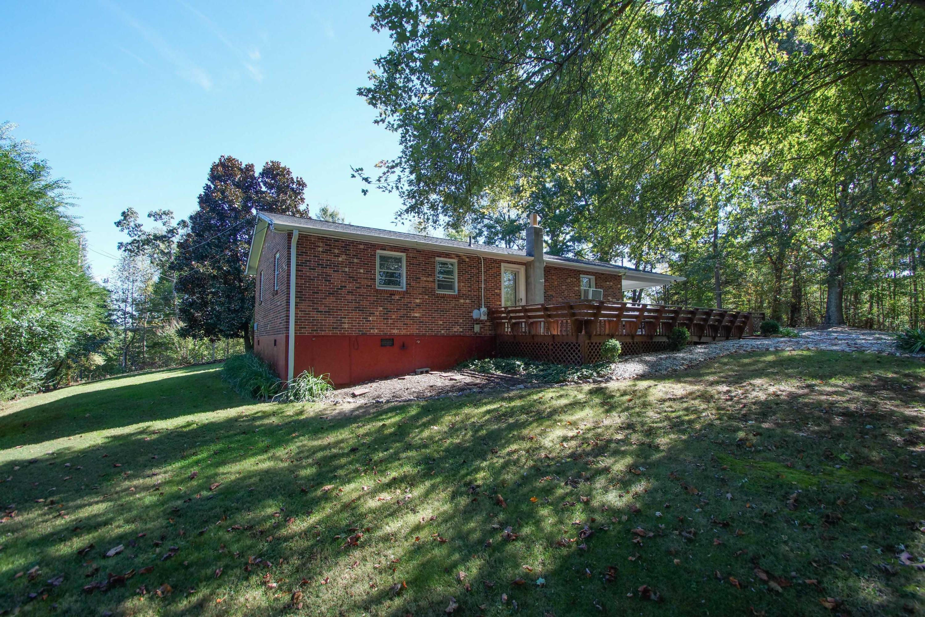 361 Power Dam Road Rocky Mount, VA 24151 - Photo 10 of 25 a view of backyard with potted plants and large tree
