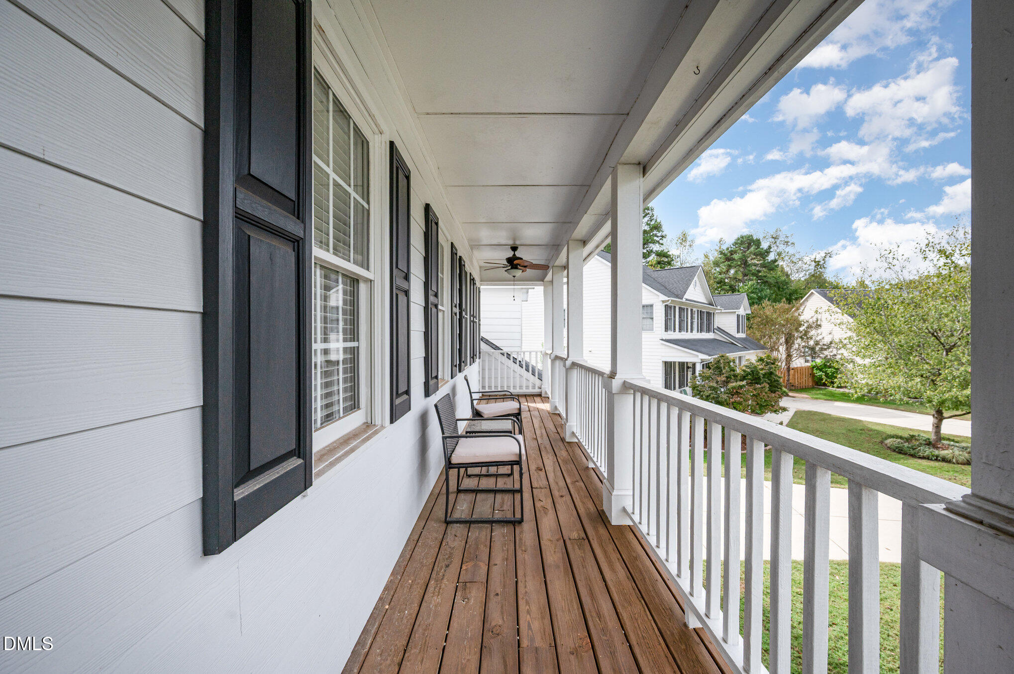2116 Covered Bridge Court Raleigh, NC 27614 - Photo 5 of 36 a view of a balcony with wooden floor