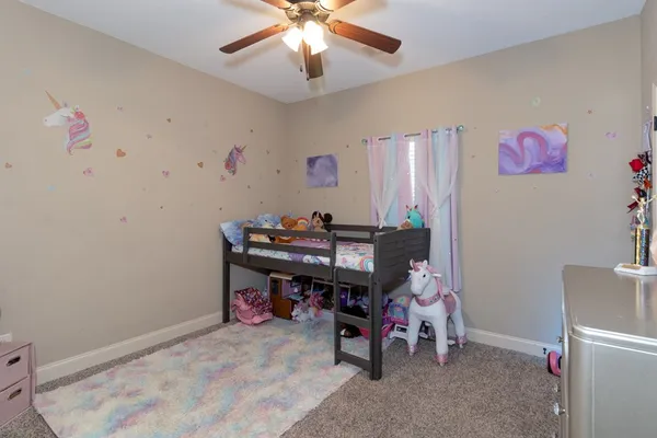a room with furniture