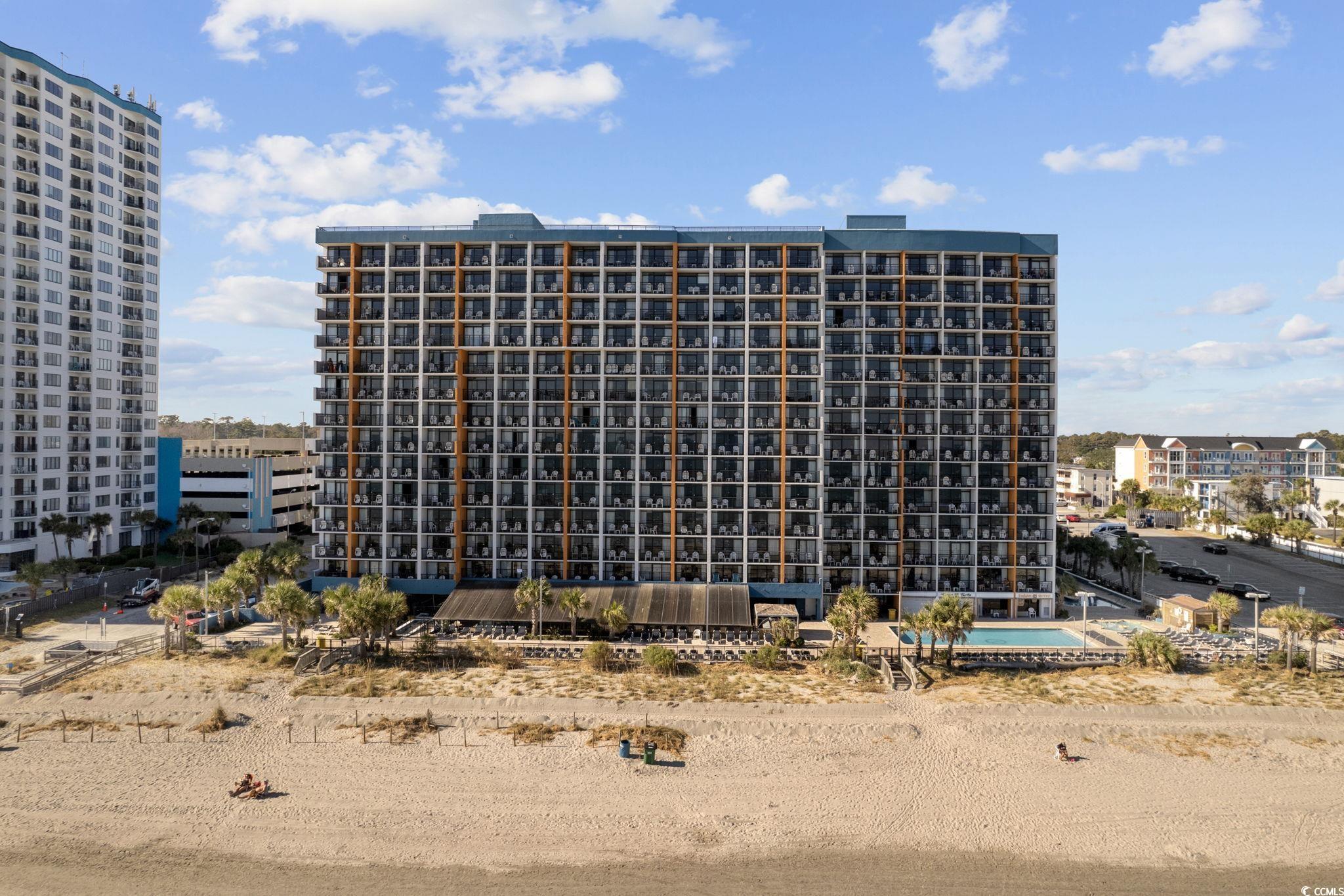 1501 South Ocean Boulevard, Unit 338 Myrtle Beach, SC 29577 - Photo 2 of 40 View of the condo building from the beach