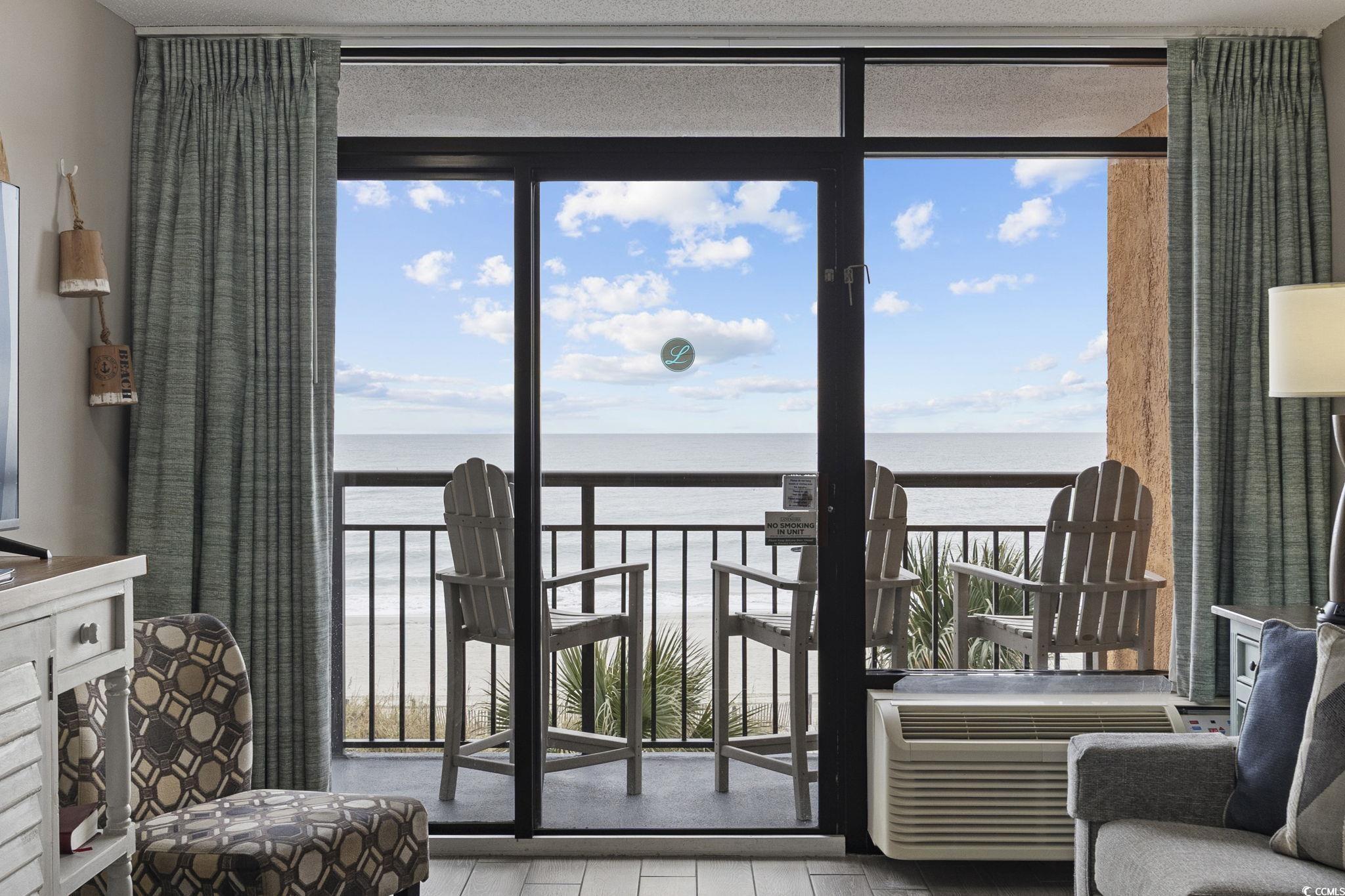 1501 South Ocean Boulevard, Unit 338 Myrtle Beach, SC 29577 - Photo 4 of 40 Oceanfront balcony with seating