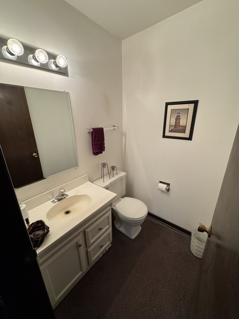2936 Bernice Road Lansing, IL 60438 - Photo 13 of 28 a bathroom with a sink and a toilet