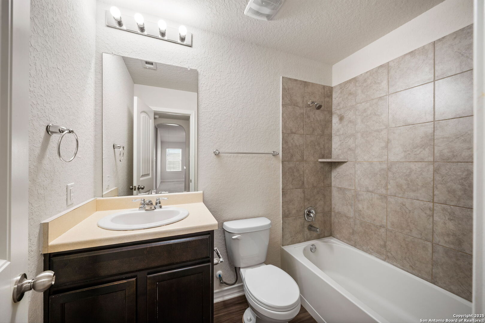 13415 Wild Rye San Antonio, TX 78254 - Photo 33 of 49 a bathroom with a sink a toilet and shower