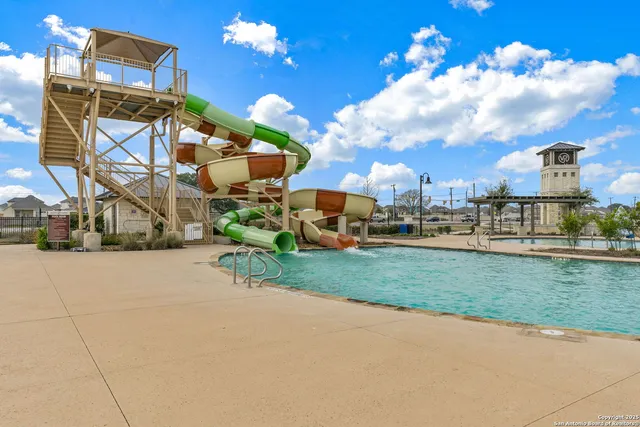 a view of a street with houses